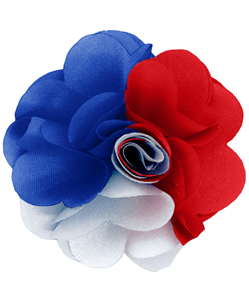 Vittorio Vico Unisex Two Tone Satin Flower Lapel Pin Vittorio Vico