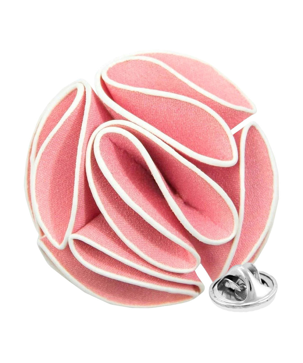 Vittorio Vico Unisex Trim Rose Flower Lapel Pin