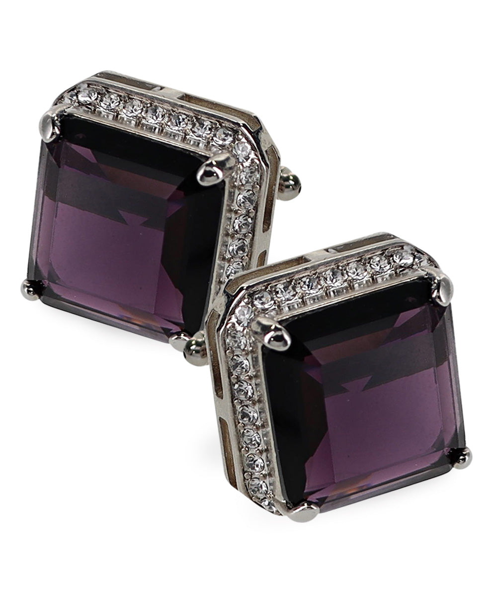 Vittorio Vico Large Big Square Crystal Colorstone Cufflinks: CL 70XX Series Vittorio Vico