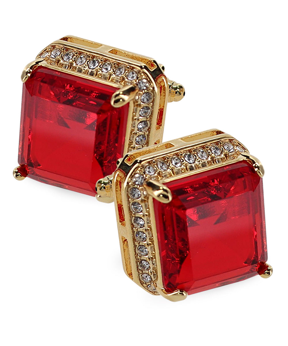 Vittorio Vico Large Big Square Crystal Colorstone Cufflinks: CL 70XX Series Vittorio Vico