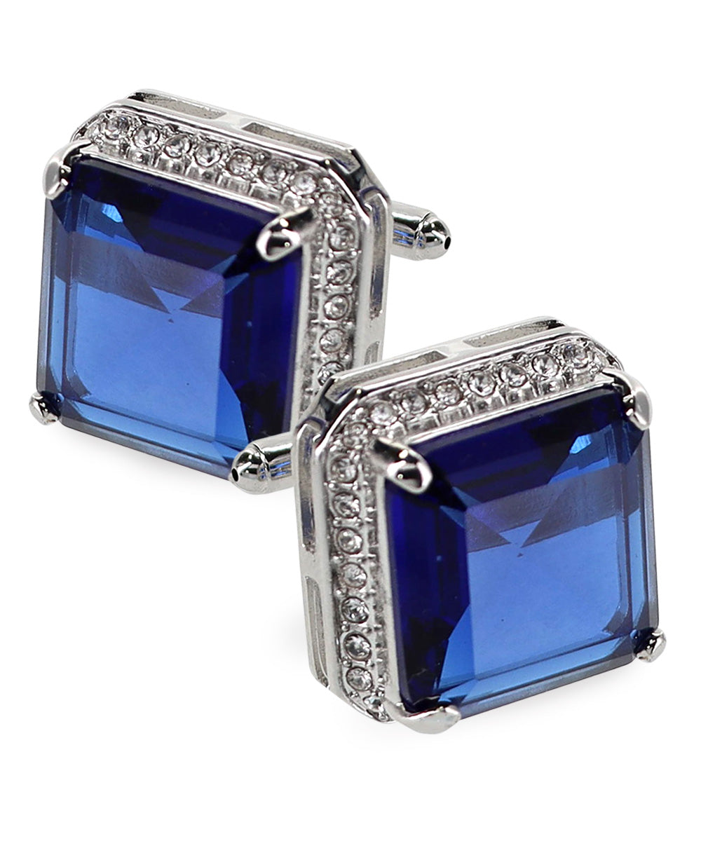 Vittorio Vico Large Big Square Crystal Colorstone Cufflinks: CL 70XX Series Vittorio Vico