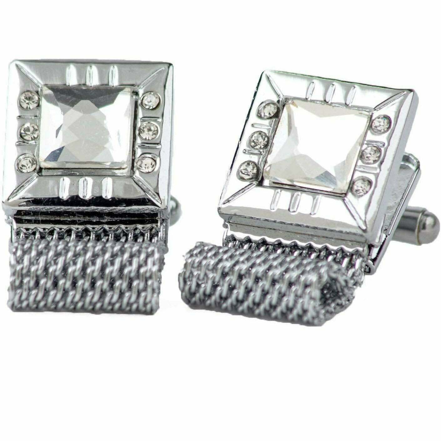 Vittorio Vico Colorful Crystal Chain Cufflinks in Gift Box Vittorio Vico