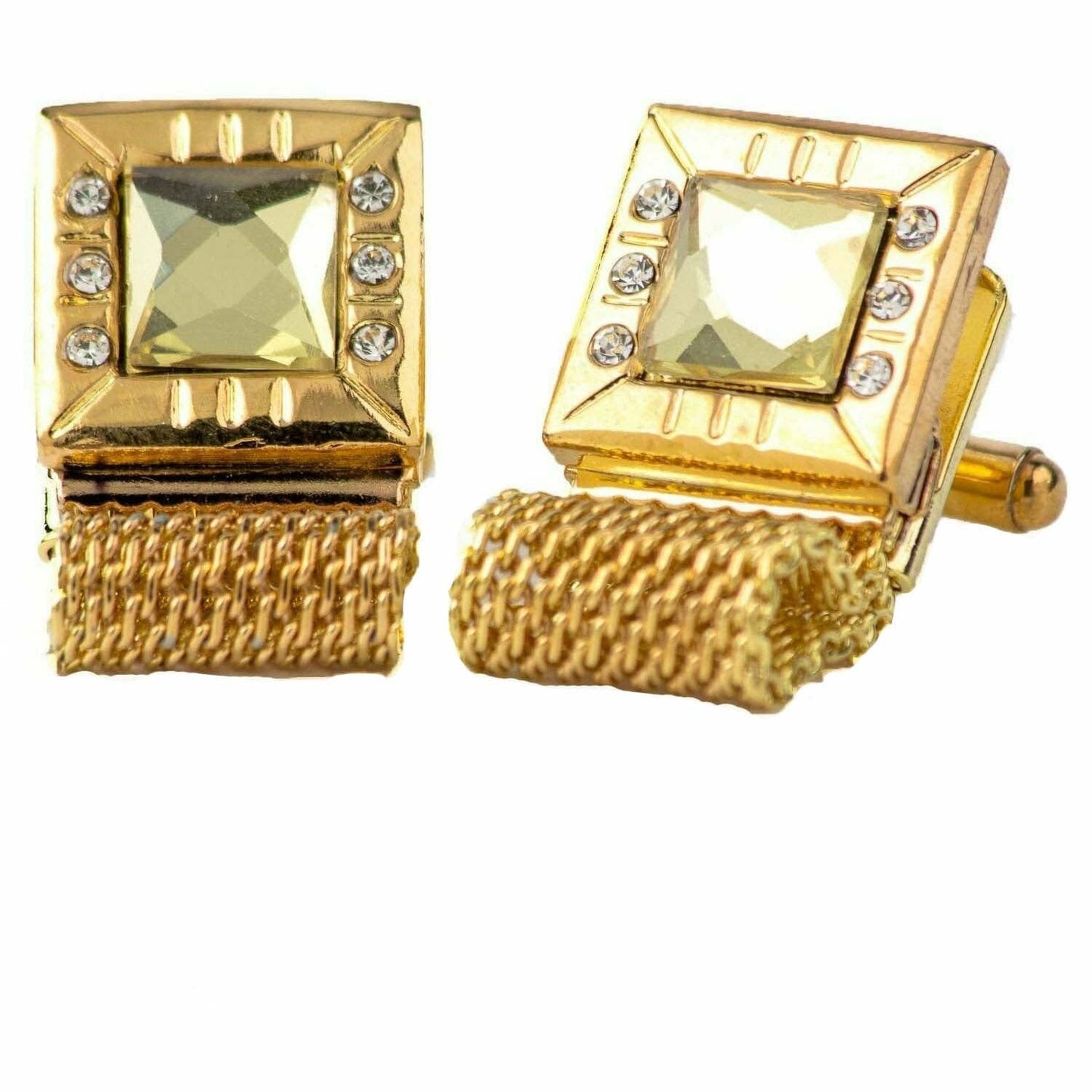 Vittorio Vico Colorful Crystal Chain Cufflinks in Gift Box Vittorio Vico