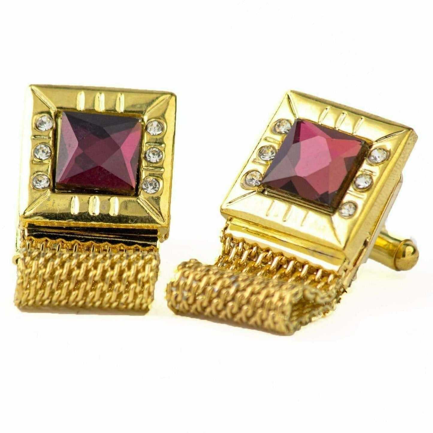 Vittorio Vico Colorful Crystal Chain Cufflinks in Gift Box Vittorio Vico