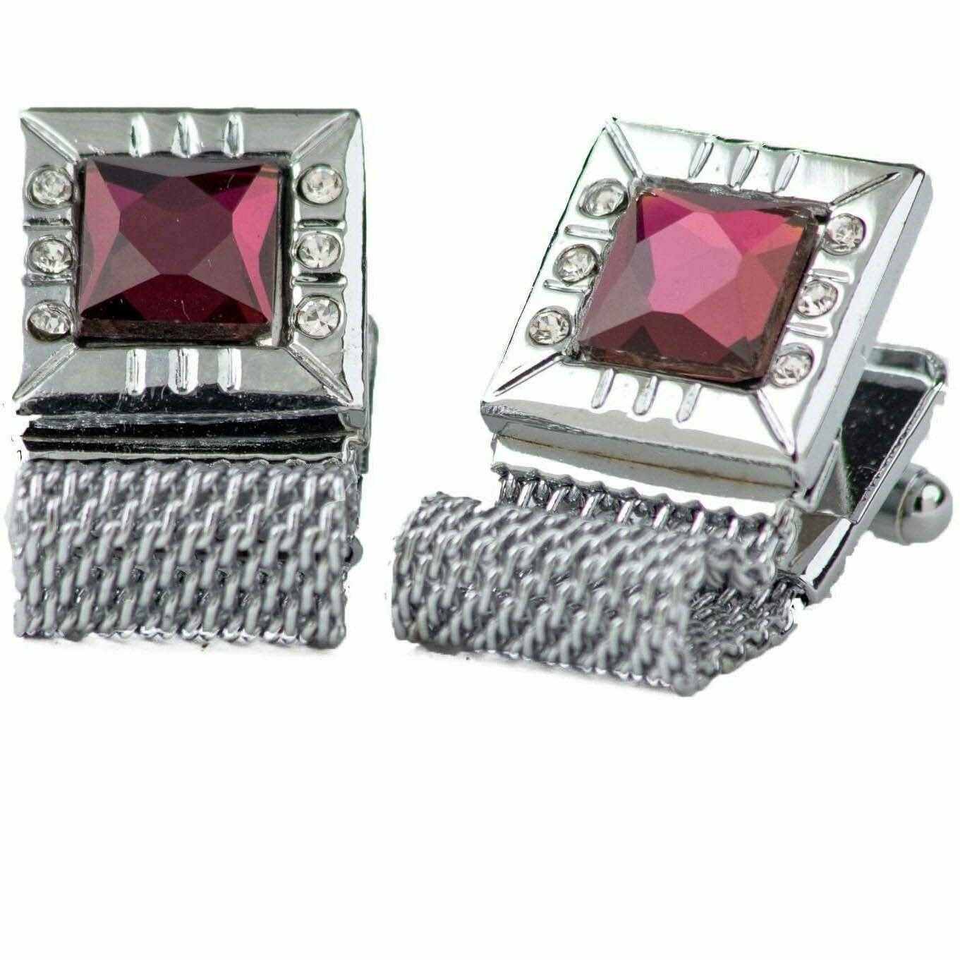Vittorio Vico Colorful Crystal Chain Cufflinks in Gift Box Vittorio Vico