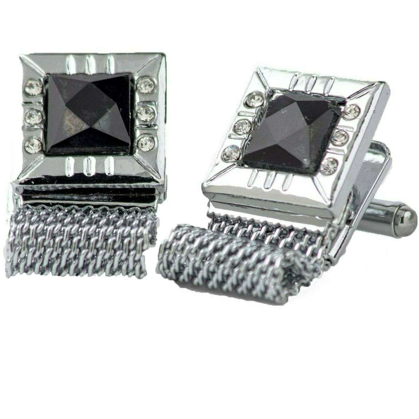 Vittorio Vico Colorful Crystal Chain Cufflinks in Gift Box Vittorio Vico
