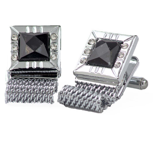 Vittorio Vico Colorful Crystal Chain Cufflinks in Gift Box Vittorio Vico
