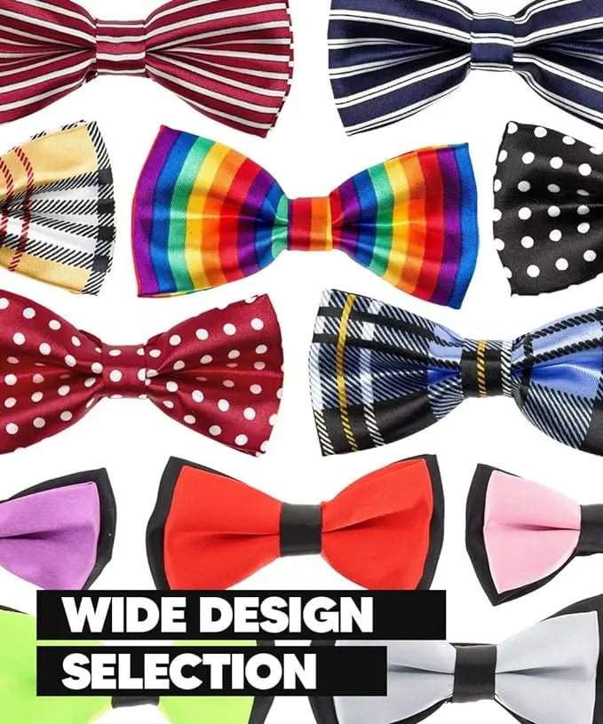 Vittorio Farina Boy's Design Satin Bow Tie - Suits You Sir - Purple and Black Fold -