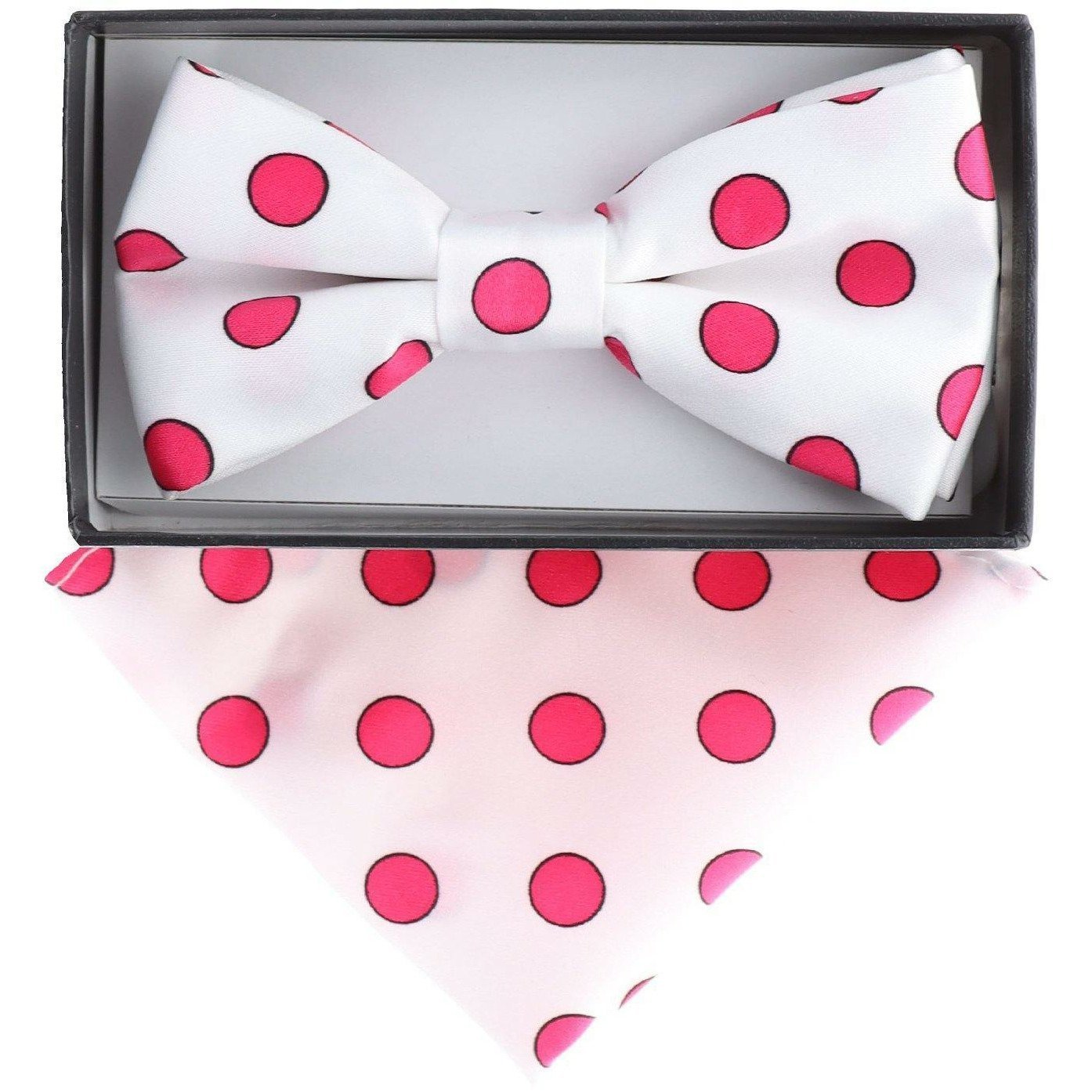 Vittorio Farina Boy's Floral Print Design Bow Tie & Pocket Square in Gift Box - Suits You Sir - KBH - 015 -