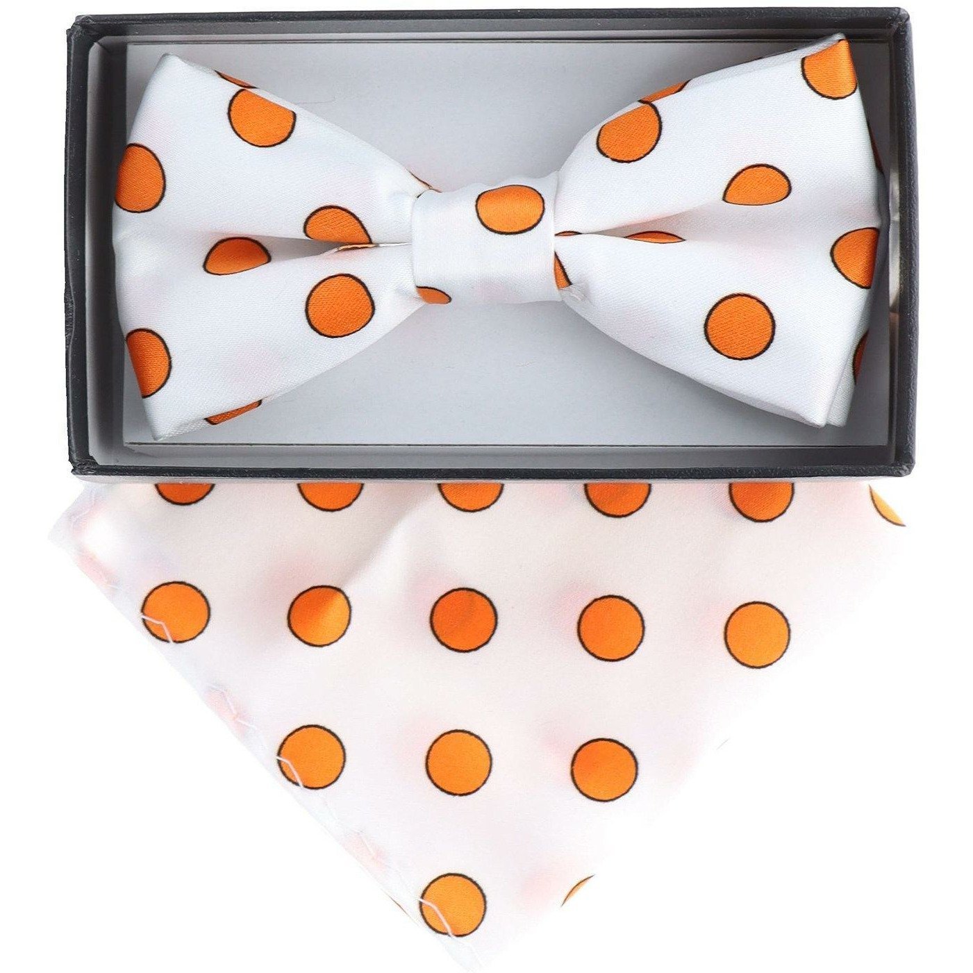 Vittorio Farina Boy's Floral Print Design Bow Tie & Pocket Square in Gift Box - Suits You Sir - KBH - 018 -