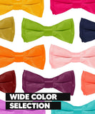Vittorio Farina Boy's Pretied Solid Silky Satin Bow Tie - Suits You Sir - Amber -