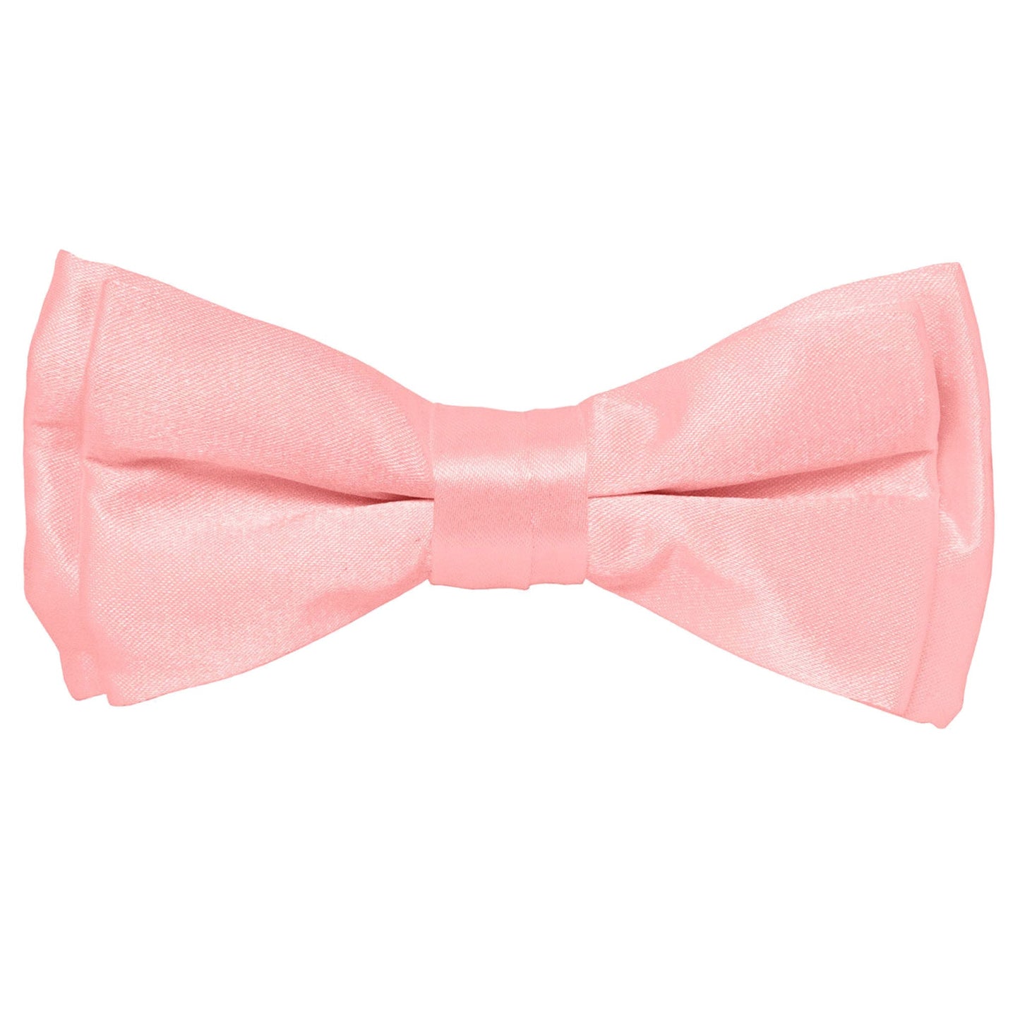 Vittorio Farina Boy's Pretied Solid Silky Satin Bow Tie - Suits You Sir - Pink -