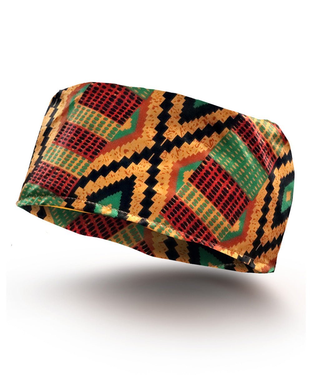 Vittorio Farina Kente Kufi Hat for Men and Women – African Kufi Hat Ideal for Cultural Attire, Outfit & Costume - Suits You Sir - Kente 2 -