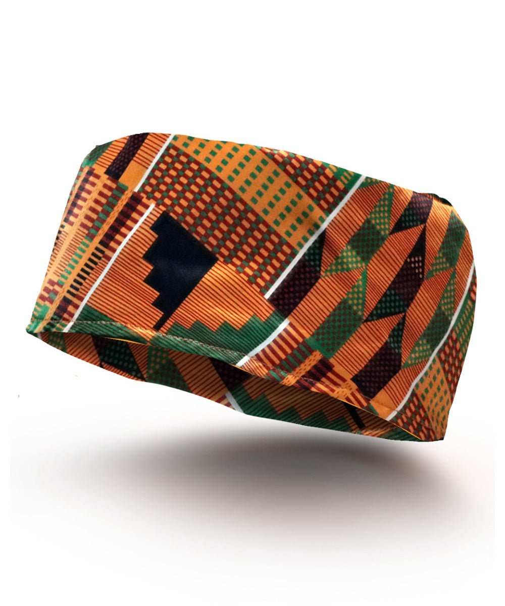 Vittorio Farina Kente Kufi Hat for Men and Women – African Kufi Hat Ideal for Cultural Attire, Outfit & Costume - Suits You Sir - Kente 3 -