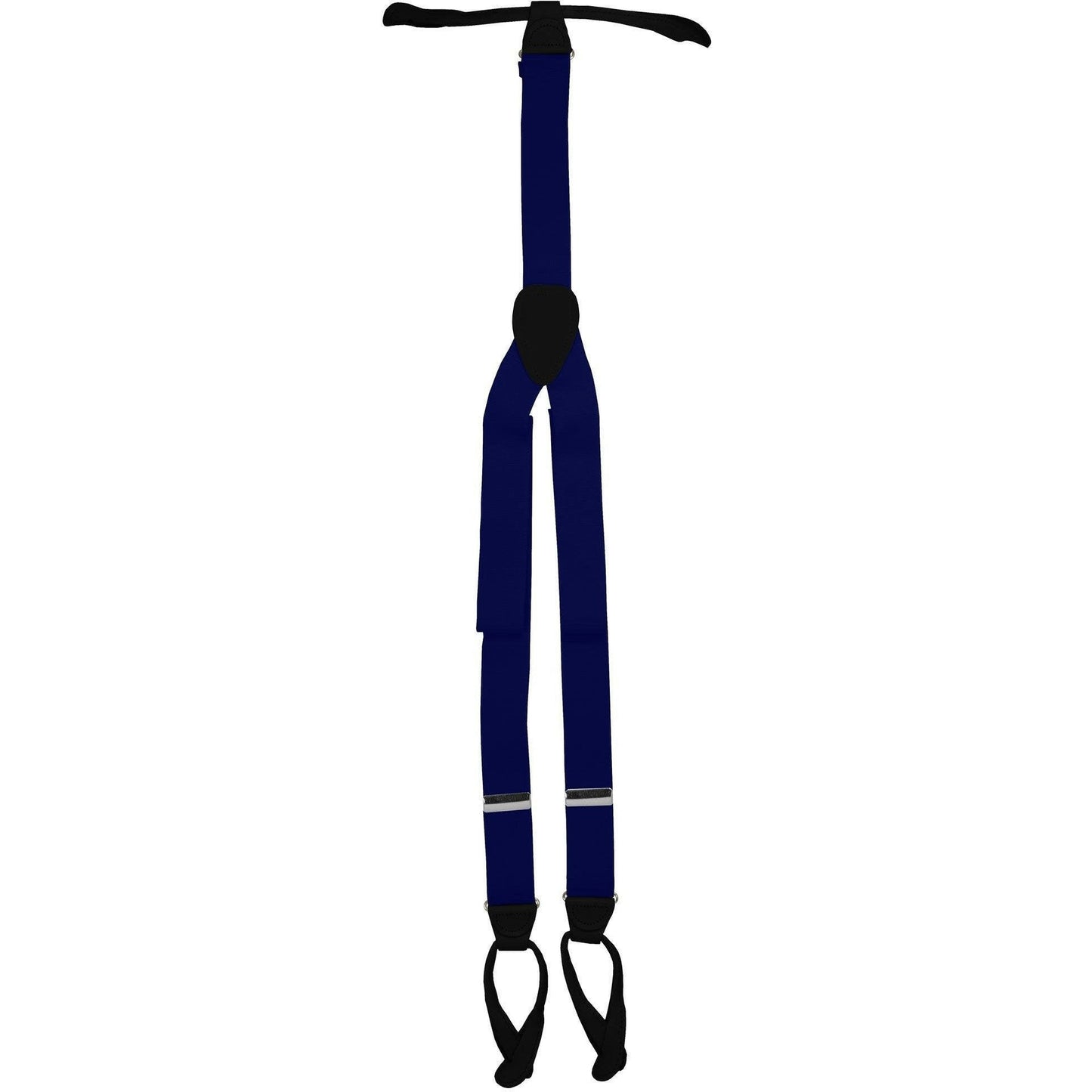 Vittorio Farina Men's Button End Suspender in Gift Box: 70% Polyester & 30% Elastomer - Suits You Sir - Royal Blue - Silver