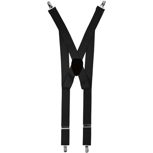 Vittorio Farina Men's Clip End Suspender in Gift Box: 70% Polyester & 30% Elastomer - Suits You Sir - Charcoal - Silver