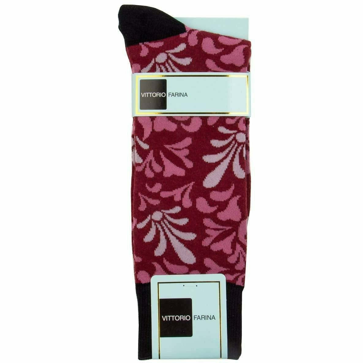 Vittorio Farina Men's Cotton Anklett Design Dress Socks - Suits You Sir - Black - 6