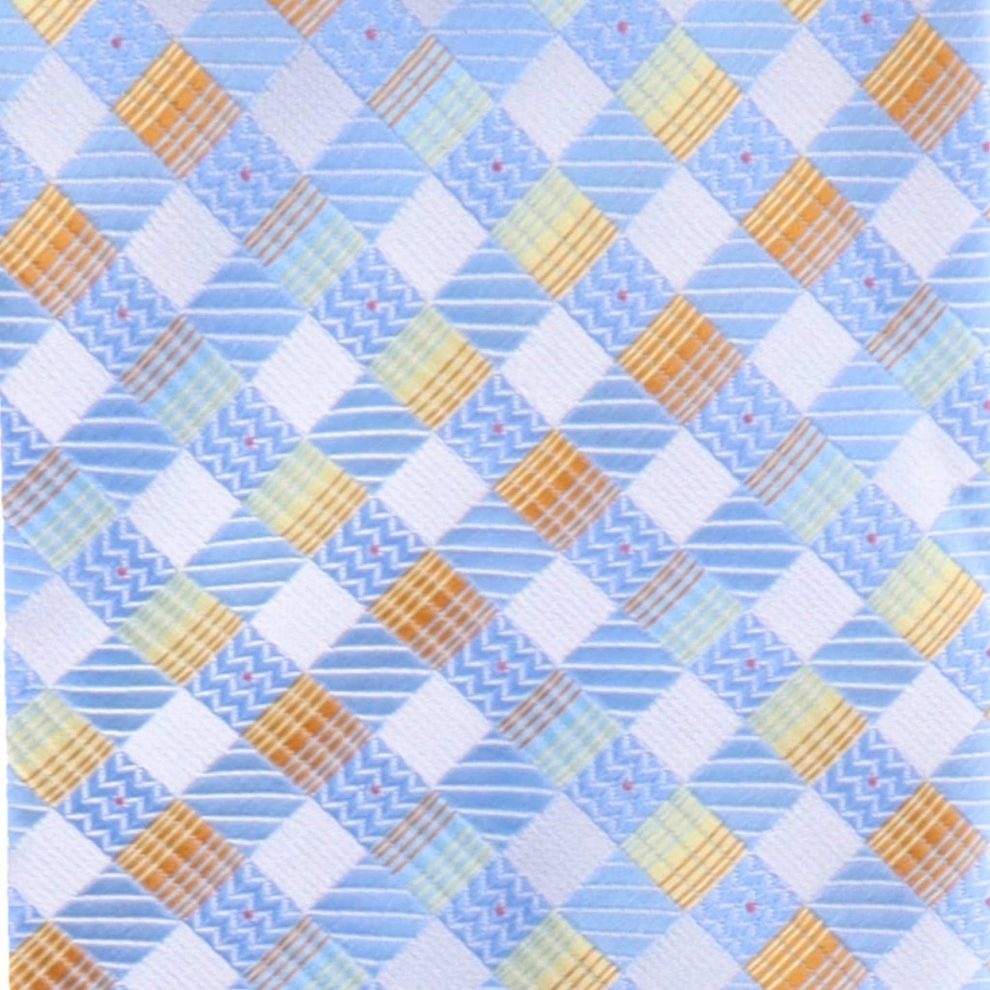 Vittorio Farina Men's Geometric Design Necktie & Pocket Square - Suits You Sir - D - 1157 -