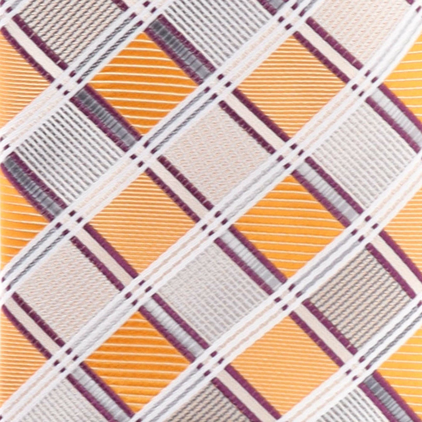 Vittorio Farina Men's Geometric Design Necktie & Pocket Square - Suits You Sir - D - 1163 -