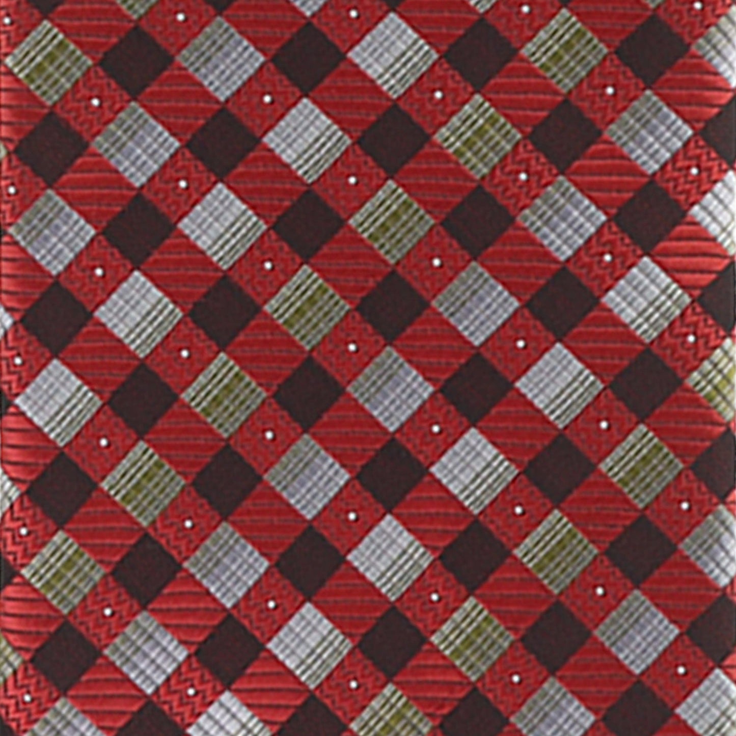 Vittorio Farina Men's Geometric Design Necktie & Pocket Square - Suits You Sir - D - 1221 -