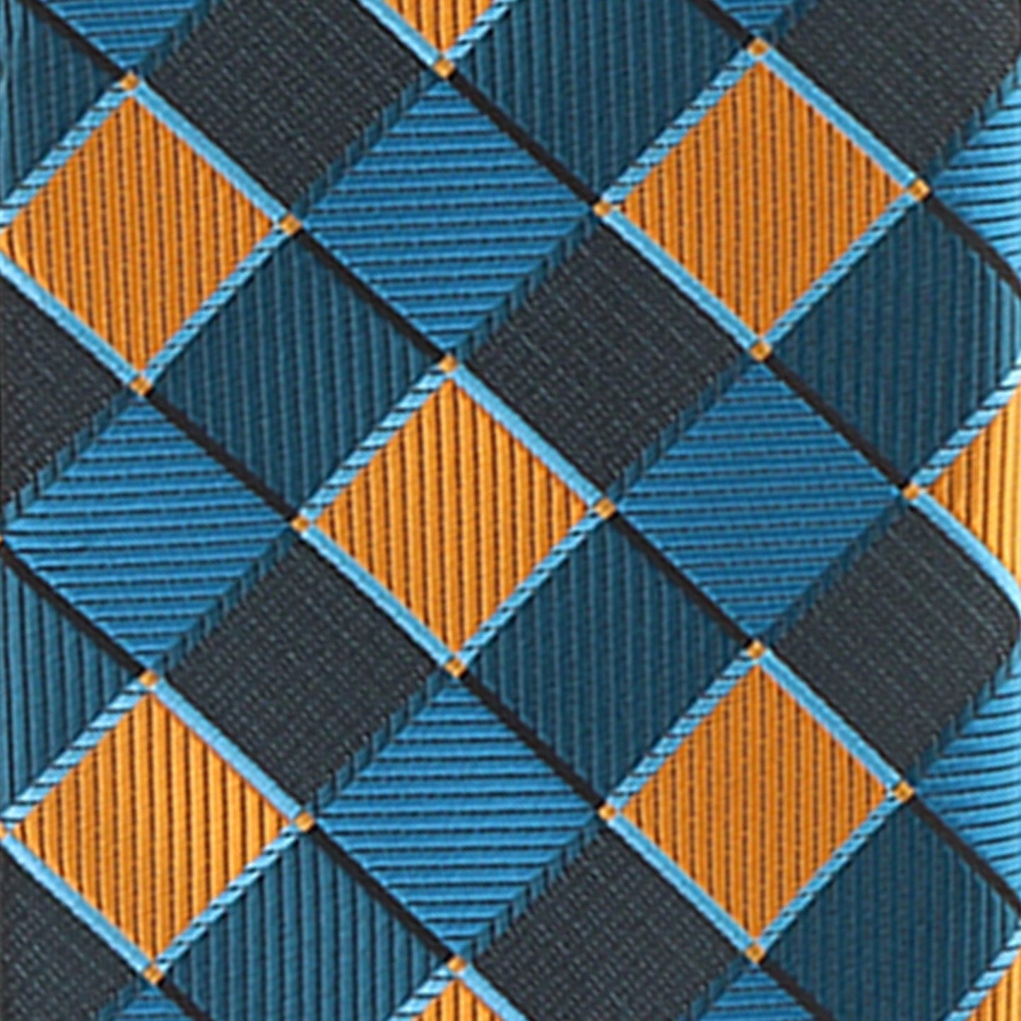 Vittorio Farina Men's Geometric Design Necktie & Pocket Square - Suits You Sir - D - 1236 -