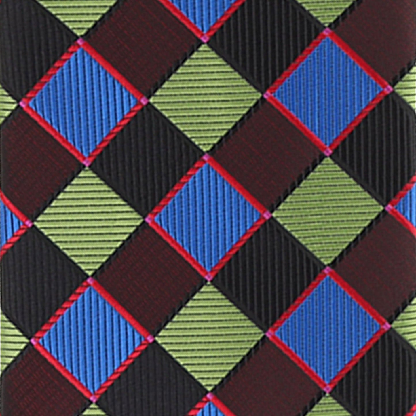Vittorio Farina Men's Geometric Design Necktie & Pocket Square - Suits You Sir - D - 1236 -