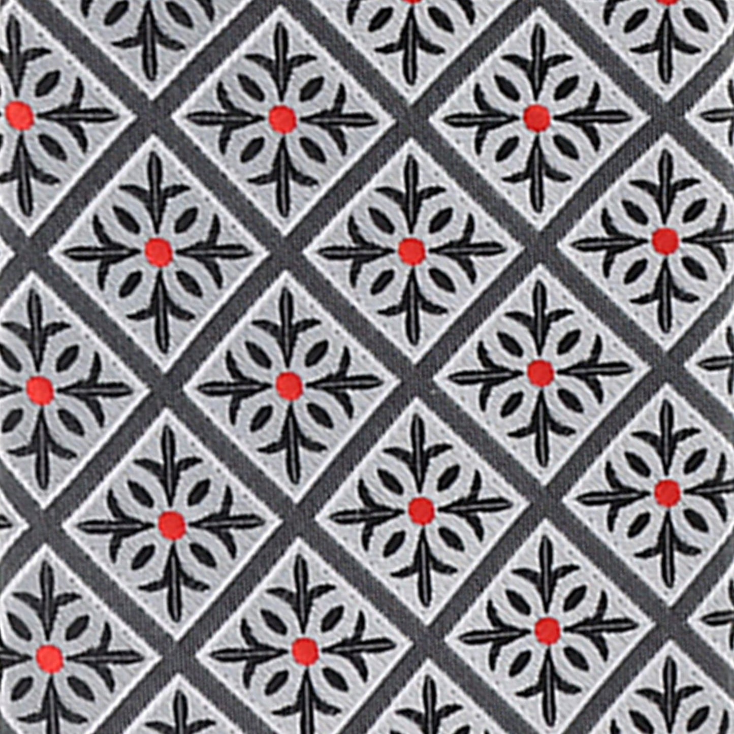Vittorio Farina Men's Geometric Design Necktie & Pocket Square - Suits You Sir - D - 1260 -