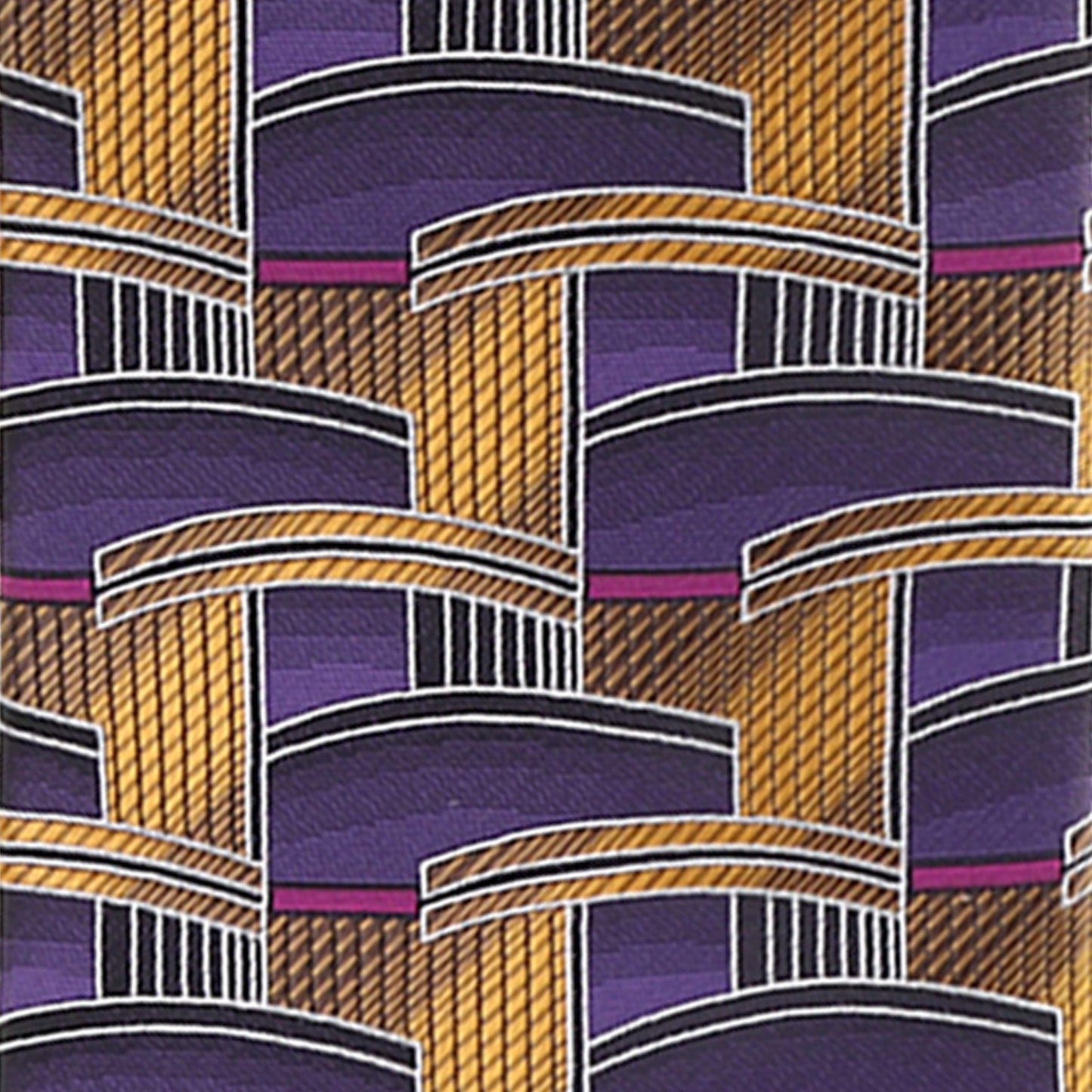 Vittorio Farina Men's Geometric Design Necktie & Pocket Square - Suits You Sir - D - 1265 -