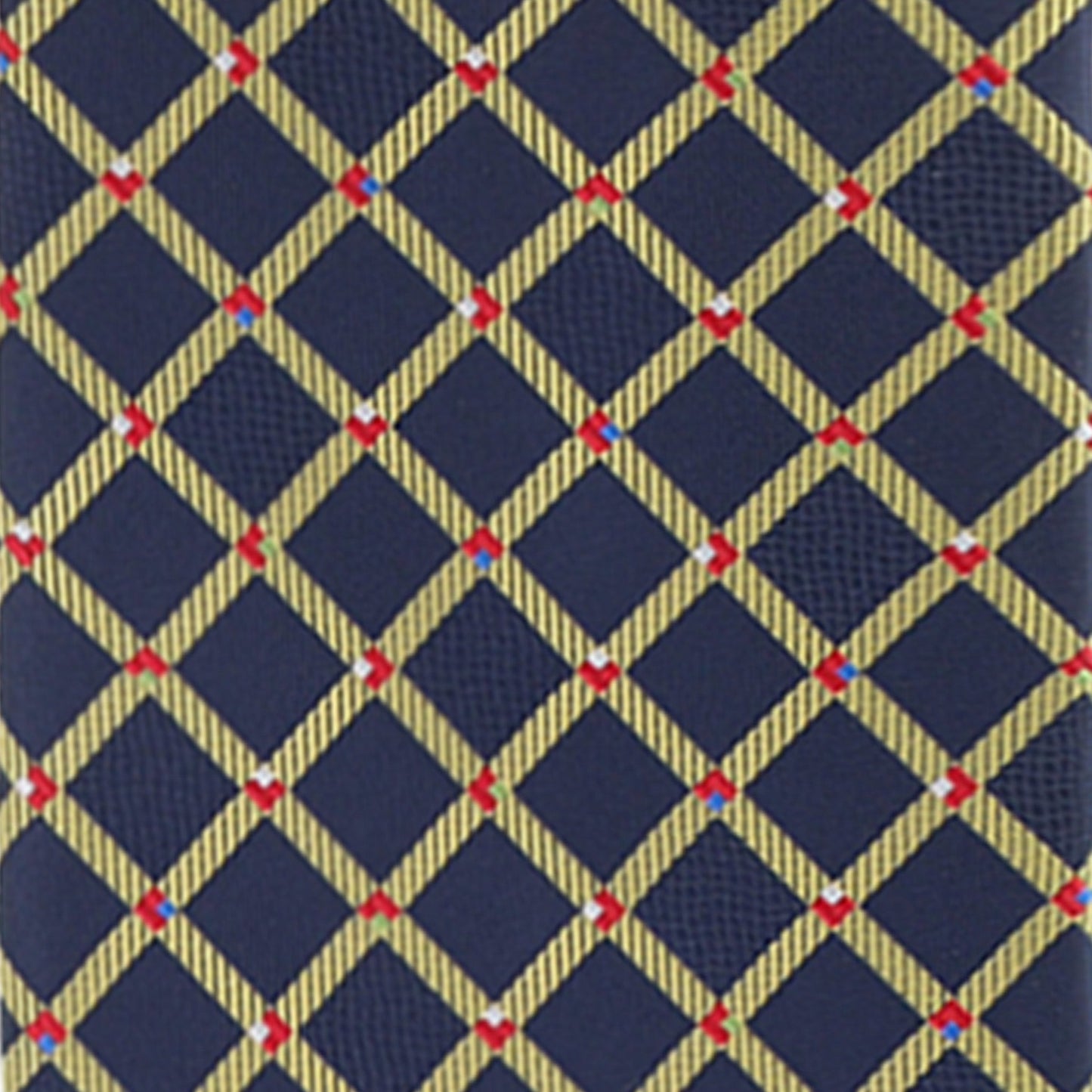 Vittorio Farina Men's Geometric Design Necktie & Pocket Square - Suits You Sir - D - 1321 -