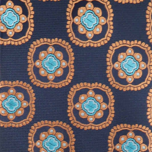 Vittorio Farina Men's Geometric Design Necktie & Pocket Square - Suits You Sir - D - 1401 -