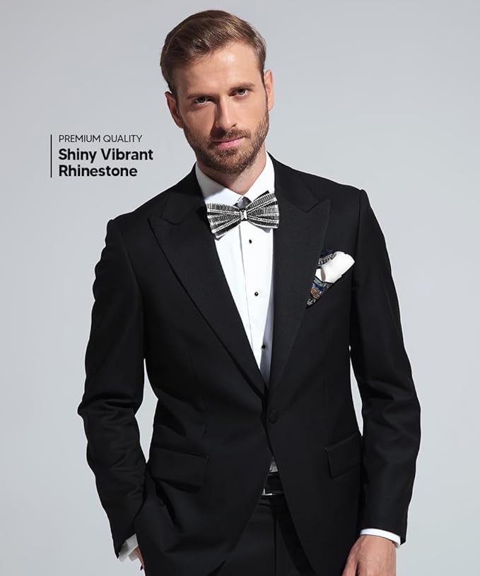 Vittorio Farina Men's Jeweled Bow Tie in Gift Box - Suits You Sir - Design: 1 -