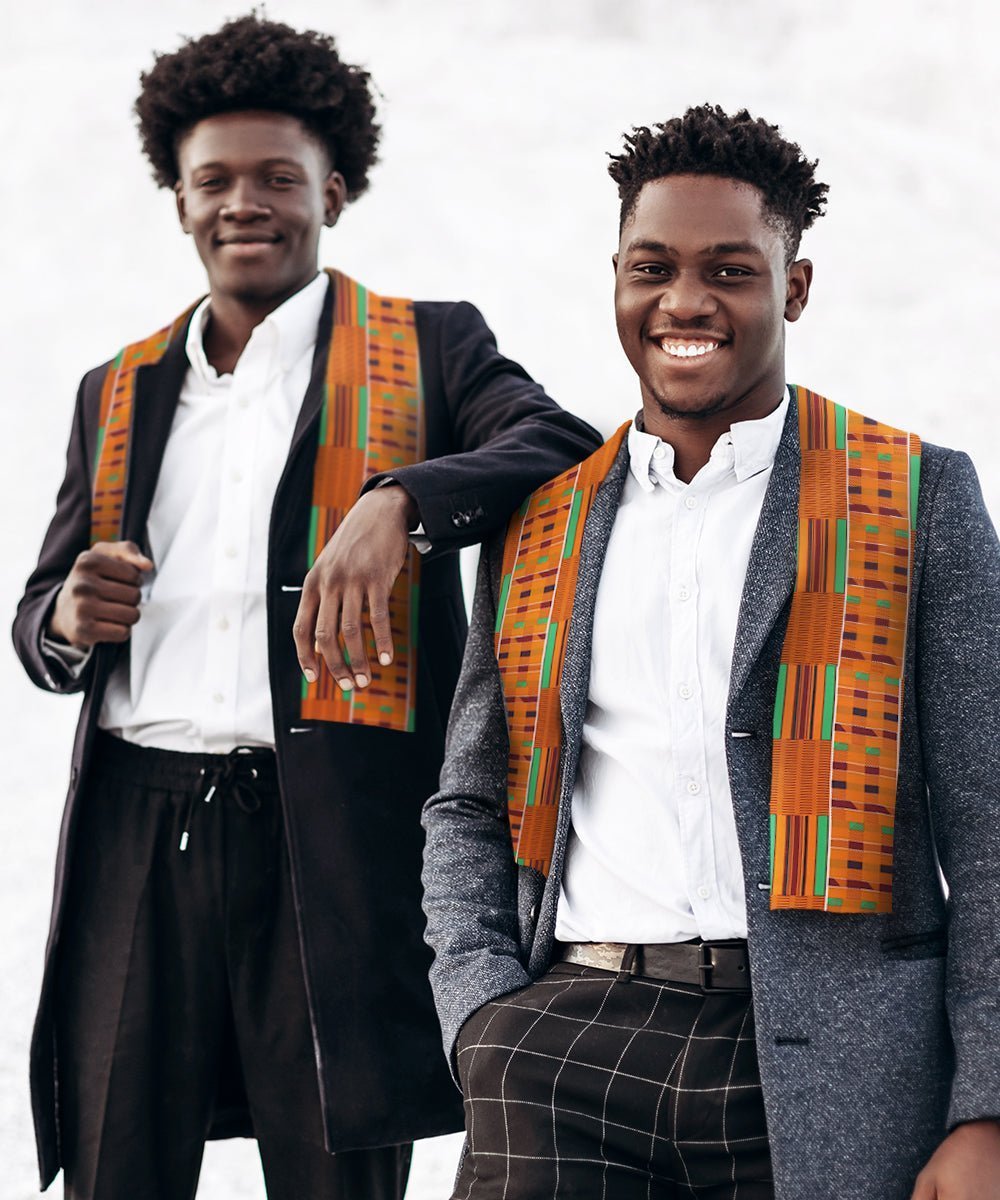 Vittorio Farina Mens' Kente Satin Scarf - Suits You Sir - Kente 1 -
