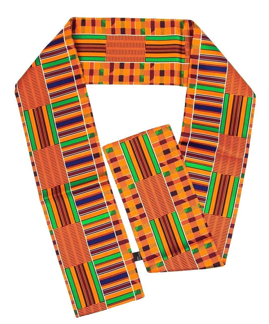 Vittorio Farina Mens' Kente Satin Scarf - Suits You Sir - Kente 1 -
