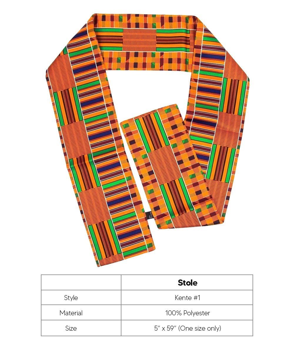 Vittorio Farina Mens' Kente Satin Scarf - Suits You Sir - Kente 1 -