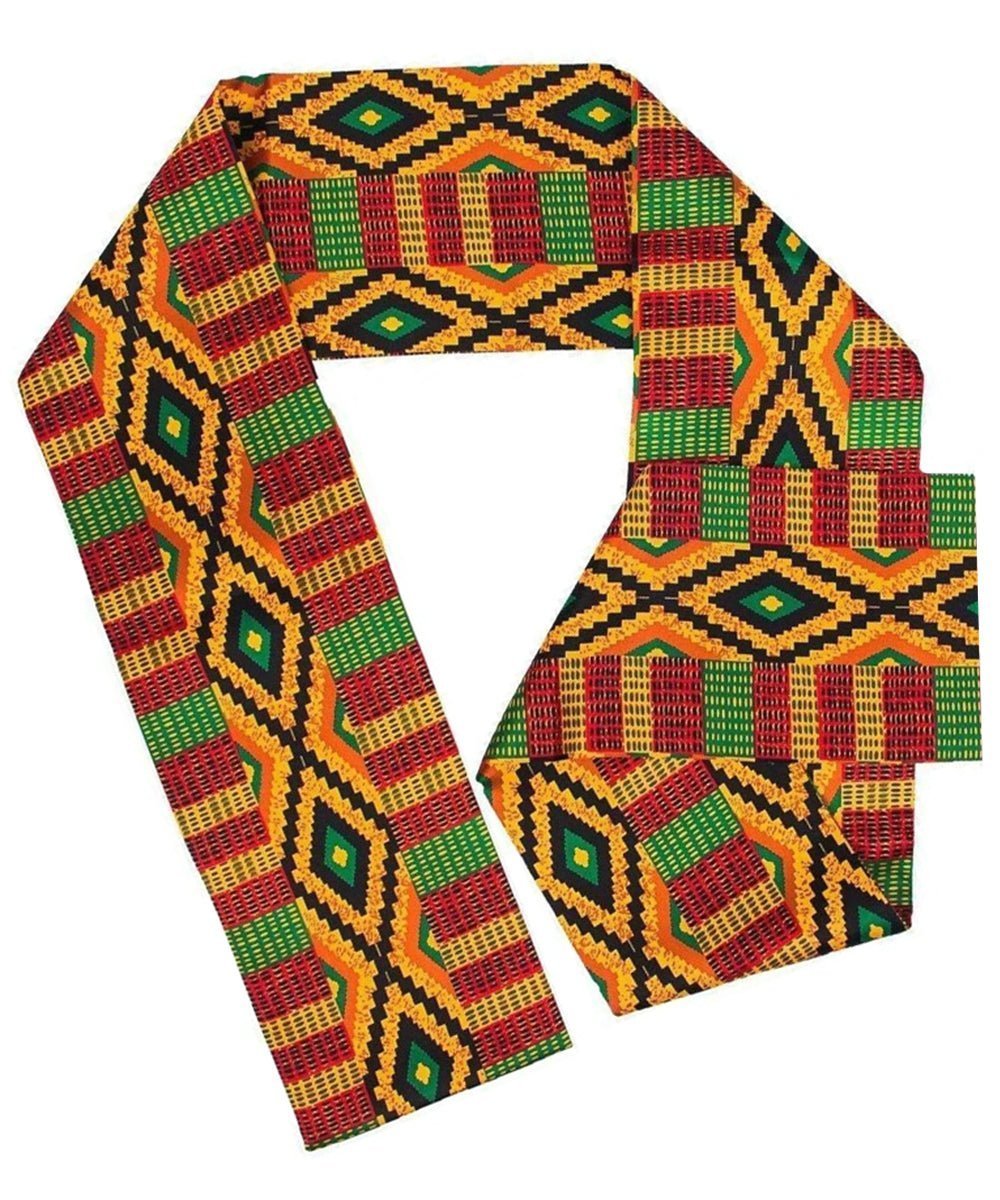 Vittorio Farina Mens' Kente Satin Scarf - Suits You Sir - Kente 2 -