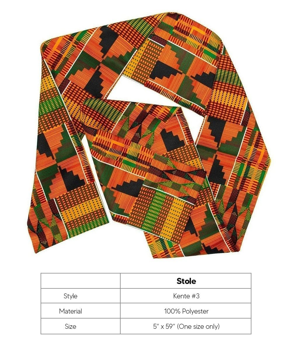 Vittorio Farina Mens' Kente Satin Scarf - Suits You Sir - Kente 3 -