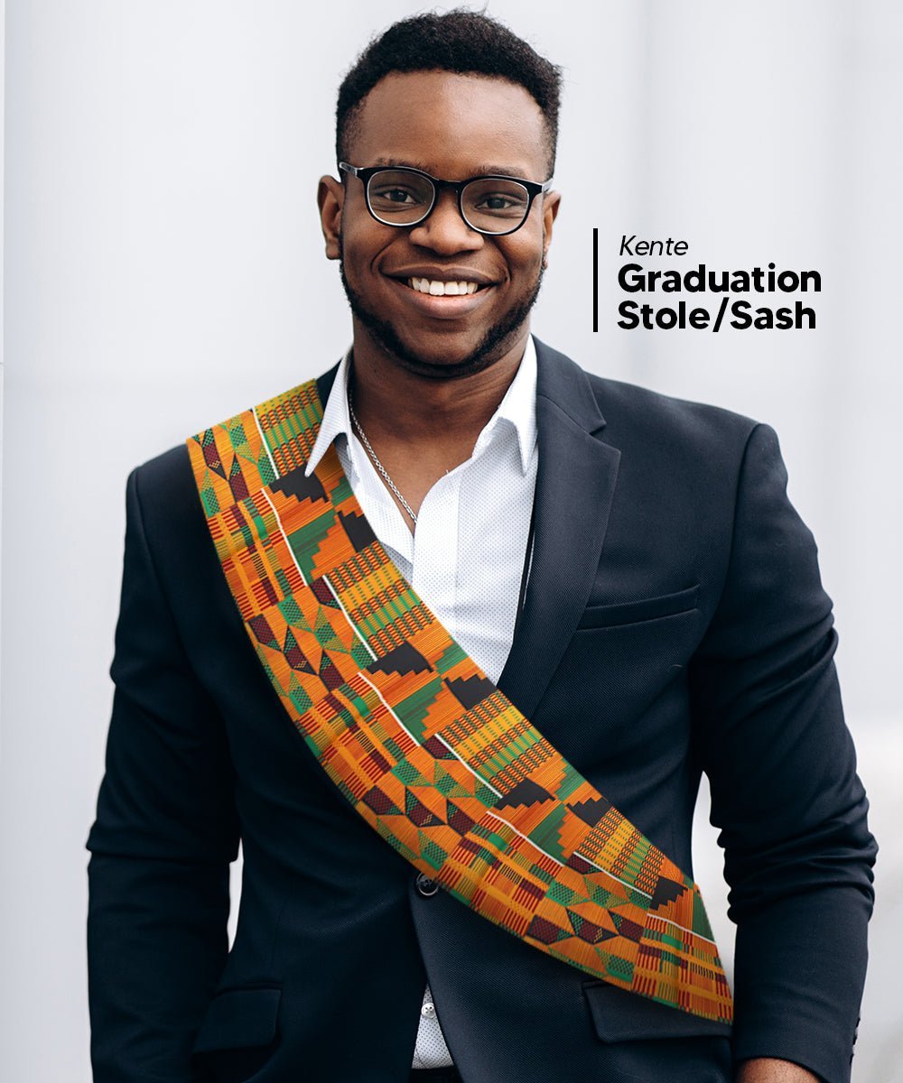 Vittorio Farina Mens' Kente Satin Scarf - Suits You Sir - Kente 3 -