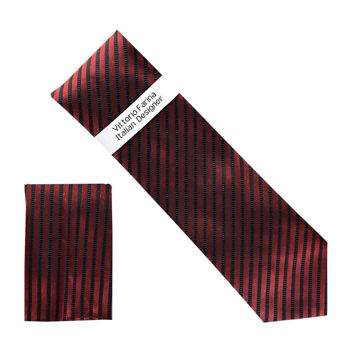Vittorio Farina Men's Metallic Necktie & Pocket Square - Suits You Sir - NH - M_30 -