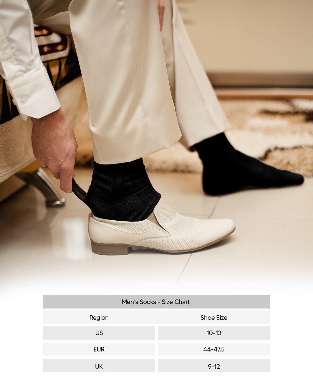 Vittorio Farina Men's Ribbed Shear Nylon Over The Calf Dress Socks - Suits You Sir - Black - 12