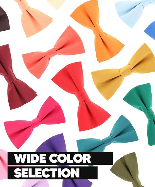 Vittorio Farina Men's Satin Bow Tie in Gift Box - Suits You Sir - Aqua -