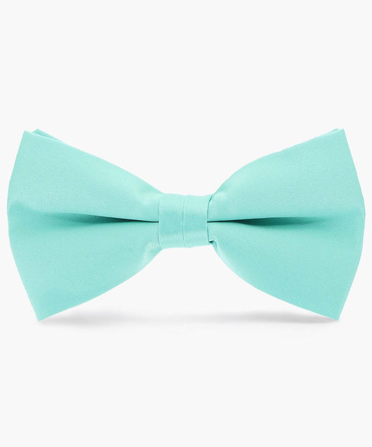 Vittorio Farina Men's Satin Bow Tie in Gift Box - Suits You Sir - Aqua -