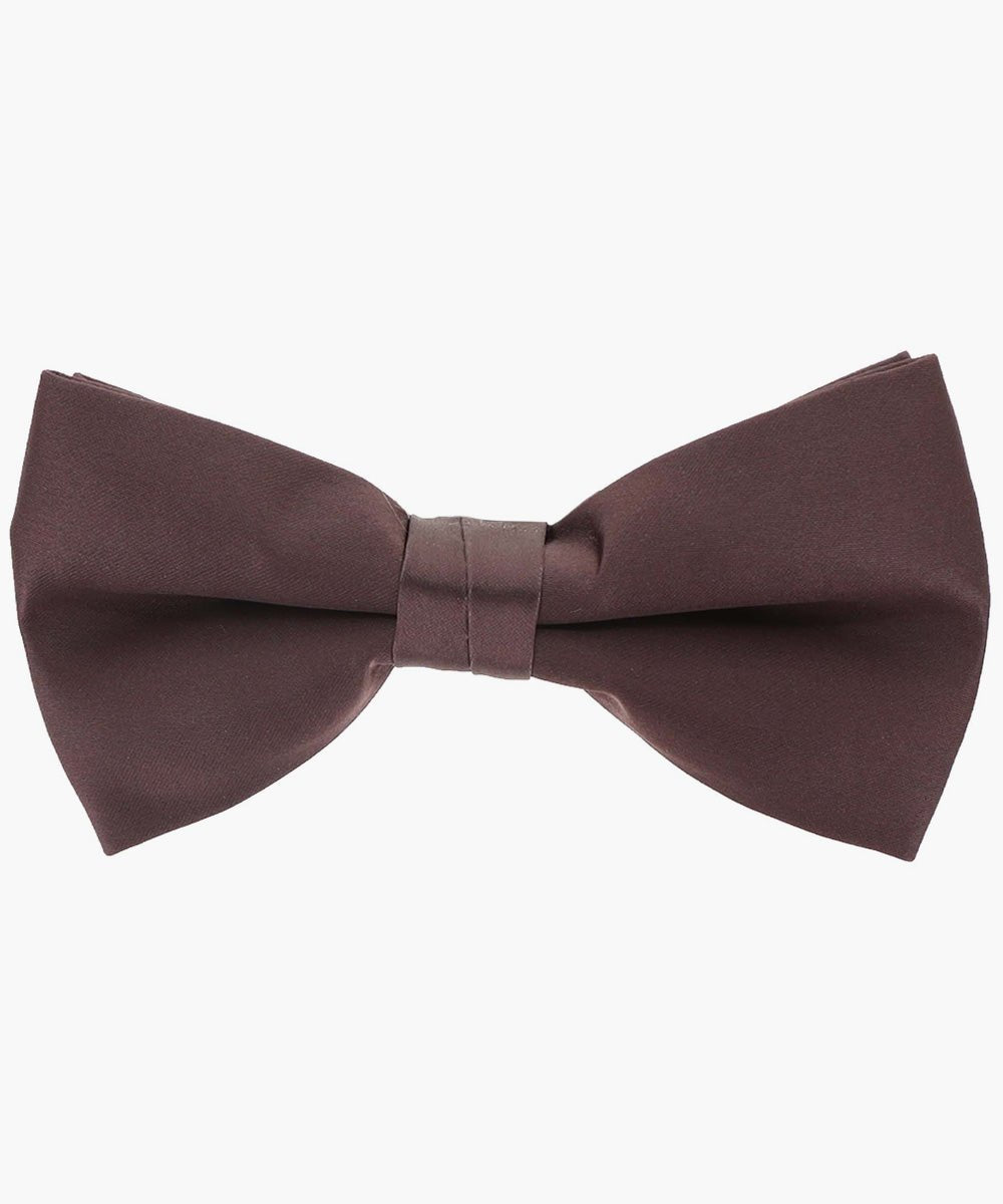 Vittorio Farina Men's Satin Bow Tie in Gift Box - Suits You Sir - Brown -