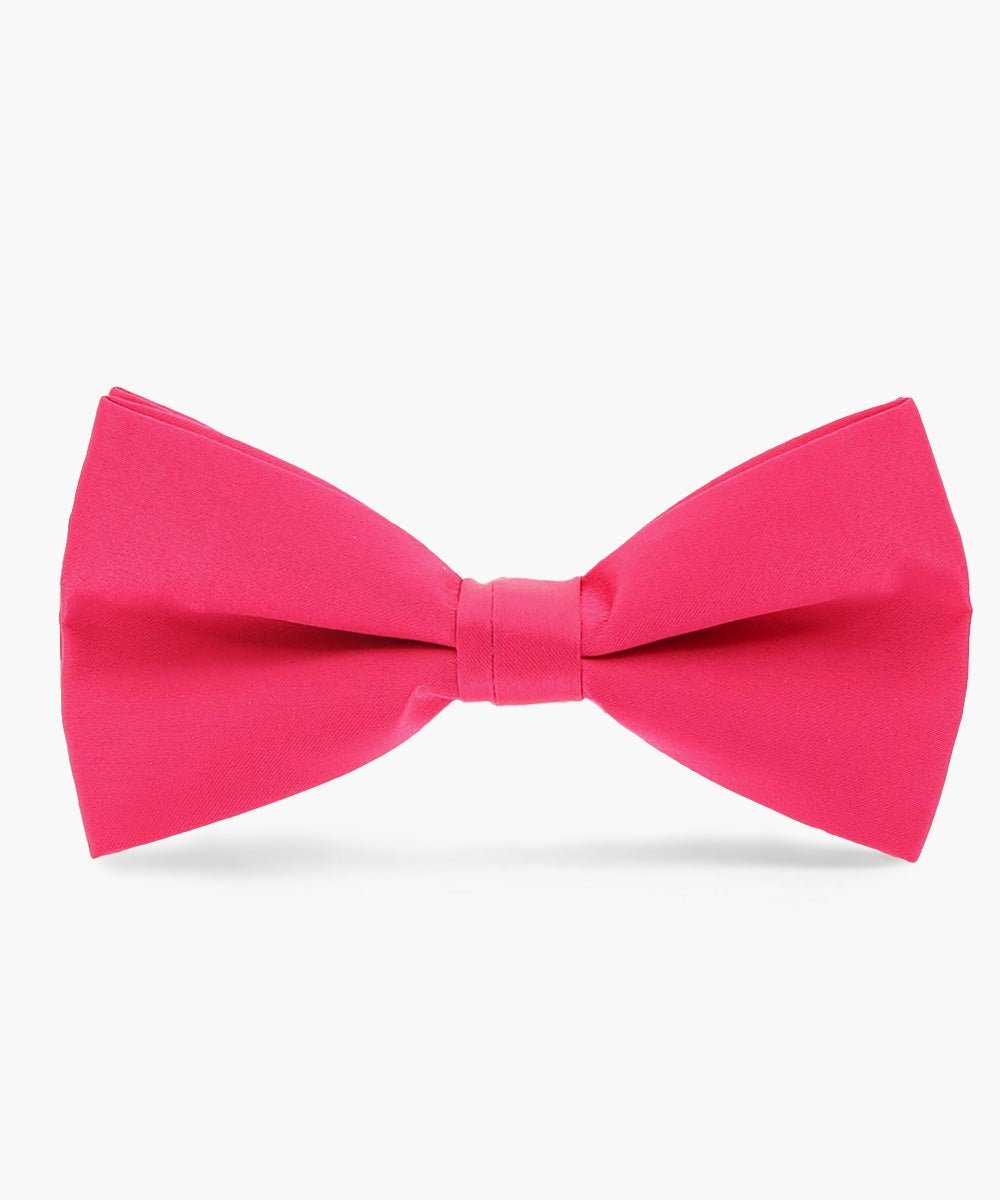 Vittorio Farina Men's Satin Bow Tie in Gift Box - Suits You Sir - Hot Pink -