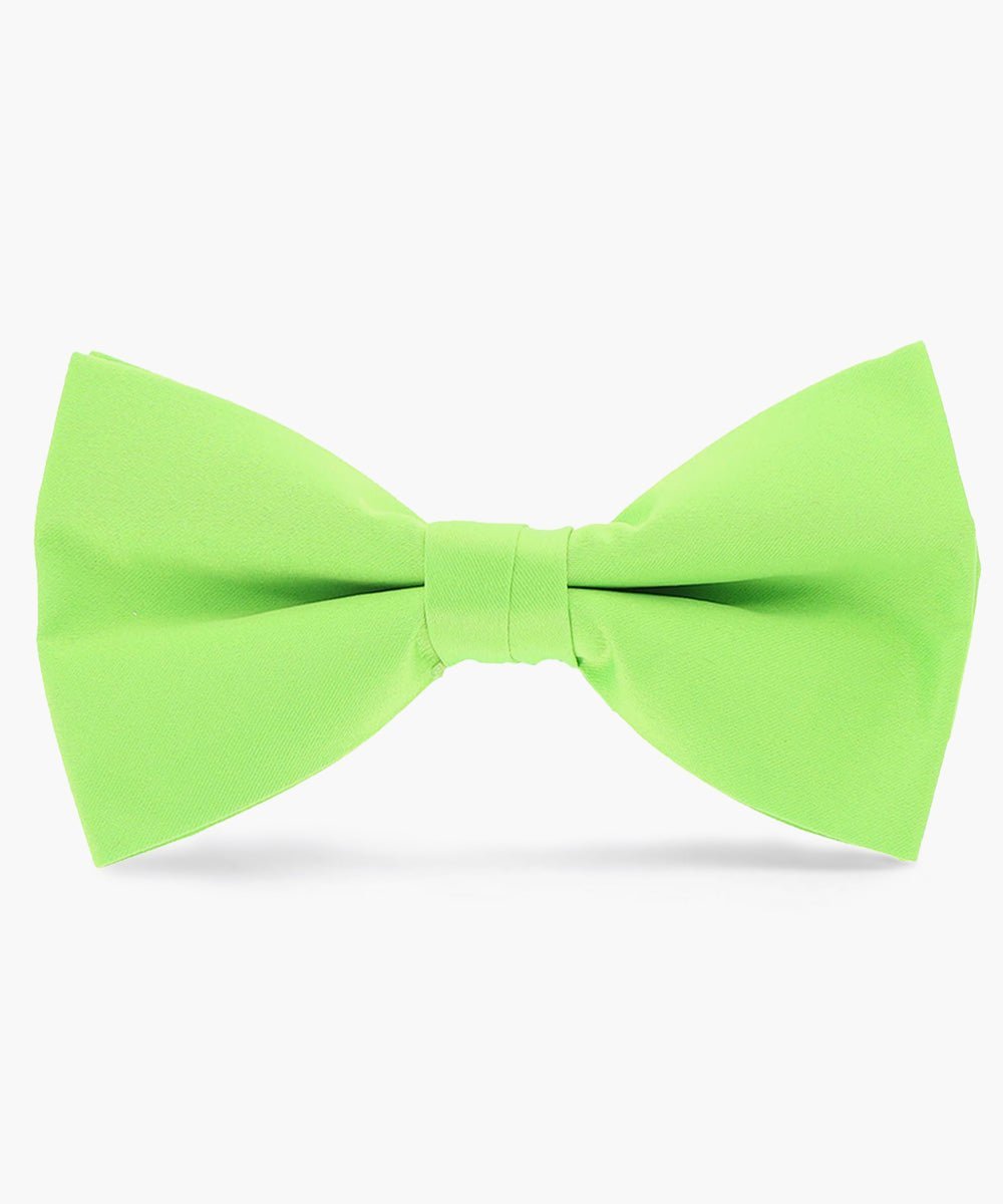 Vittorio Farina Men's Satin Bow Tie in Gift Box - Suits You Sir - Lime Green -