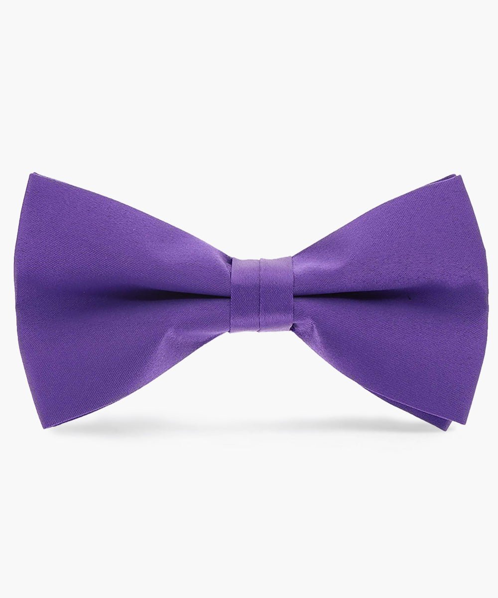 Vittorio Farina Men's Satin Bow Tie in Gift Box - Suits You Sir - Purple -