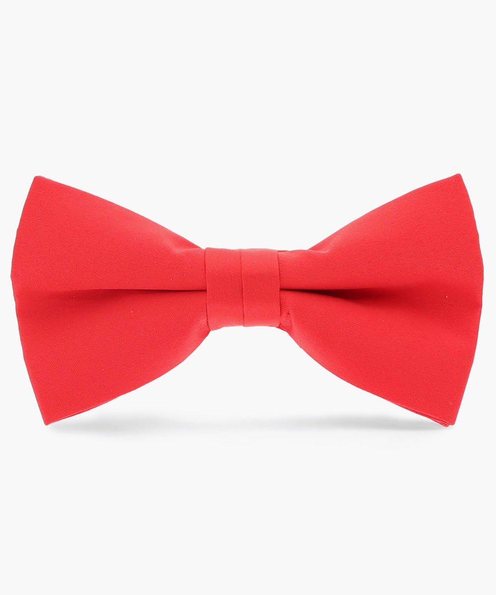 Vittorio Farina Men's Satin Bow Tie in Gift Box - Suits You Sir - Red -