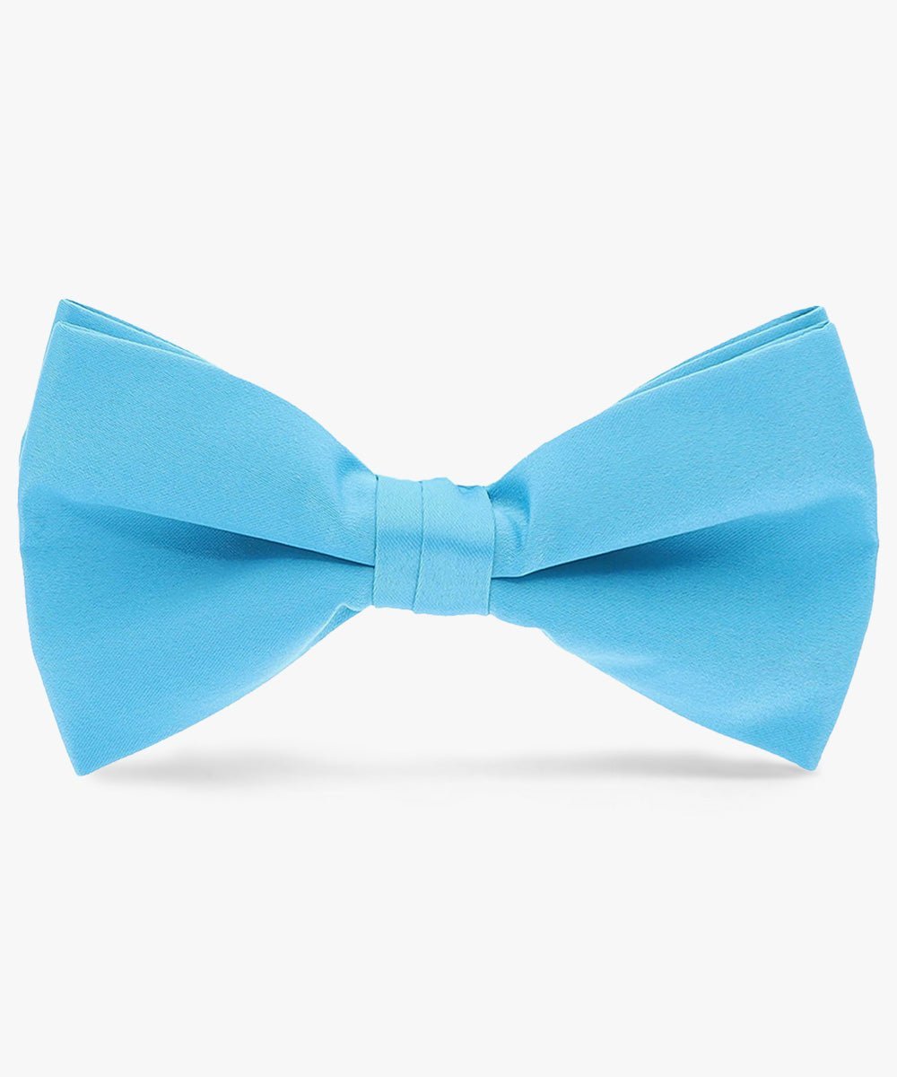 Vittorio Farina Men's Satin Bow Tie in Gift Box - Suits You Sir - Turquoise -