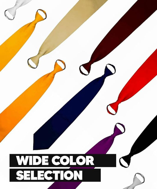 Vittorio Farina Men's Satin Zipper Necktie - Suits You Sir - Amber -