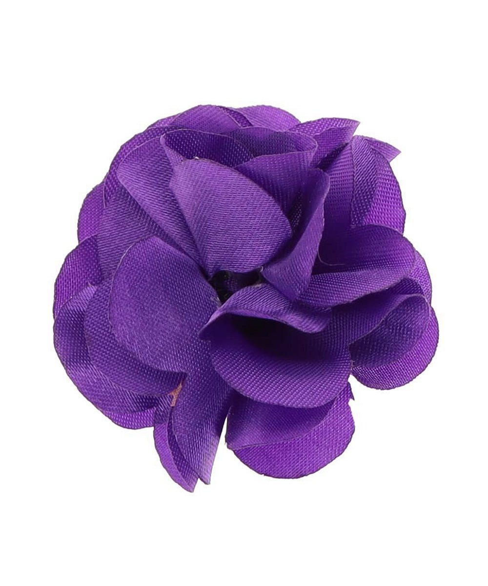 Vittorio Vico Boy's Satin Flower Lapel Pin - Suits You Sir - Purple -