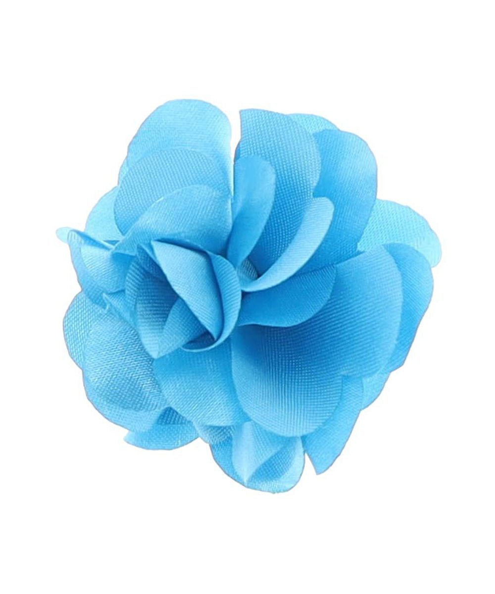 Vittorio Vico Boy's Satin Flower Lapel Pin - Suits You Sir - Turquoise -